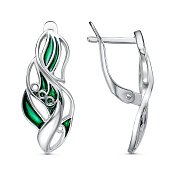 Серьги бижутерия с эмалью