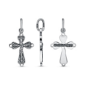 Подвеска крест из серебра