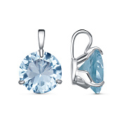 Подвеска из серебра с горным хрусталем