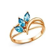 Кольцо бижутерия с фианитами