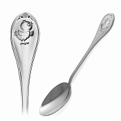 Ложка детская Цыпленок из серебра