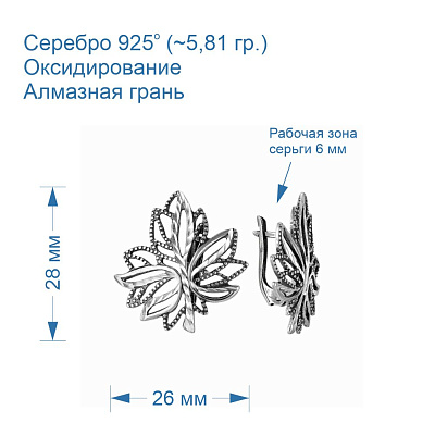 Серьги 3302254-5