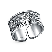 Кольцо разъемное Русская Деревня из серебра