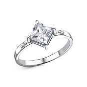 Кольцо бижутерия с фианитами