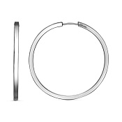 Серьги конго 40 мм бижутерия