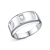 Кольцо бижутерия с фианитами