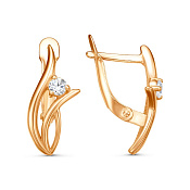 Серьги бижутерия с фианитами