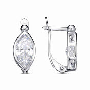 Серьги бижутерия с фианитами