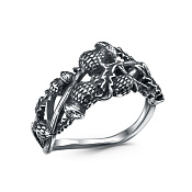 Кольцо Венок из серебра