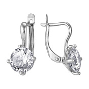 Серьги бижутерия с фианитами