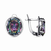 Серьги бижутерия с фианитами