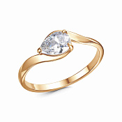 Кольцо бижутерия с фианитом