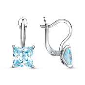 Серьги бижутерия с фианитами