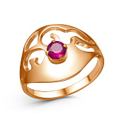 Кольцо бижутерия с иск. корундом