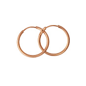 Серьги конго 15 мм бижутерия