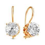 Серьги бижутерия с ювелирным стеклом