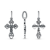 Подвеска крест из серебра