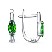 Серьги бижутерия с фианитами