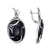 Серьги бижутерия с иск. авантюрином