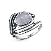 Кольцо винтажное бижутерия с иск. кошачьим глазом