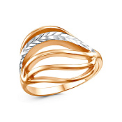 Кольцо с алмазной гранью бижутерия