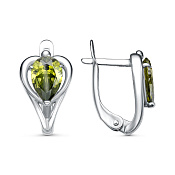 Серьги бижутерия с фианитами