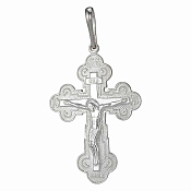 Подвеска крест из серебра