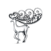 Брошь Северный Олень бижутерия