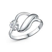 Кольцо бижутерия с фианитом