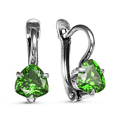 Серьги бижутерия с фианитами
