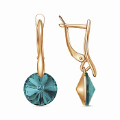 Серьги бижутерия с ювелирным стеклом