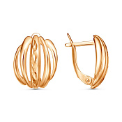 Серьги с алмазной гранью бижутерия