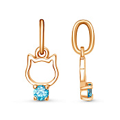 Подвеска Котик бижутерия с фианитом