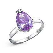 Кольцо из серебра с фианитом