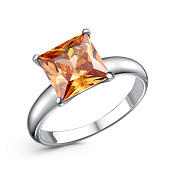 Кольцо бижутерия с фианитом