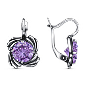 Серьги бижутерия с фианитами