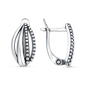 Серьги винтажные из серебра