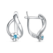 Серьги бижутерия с фианитами