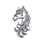 Брошь Лошадка бижутерия