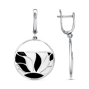 Серьги с подвесками бижутерия с эмалью