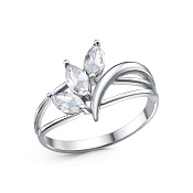 Кольцо бижутерия с фианитами