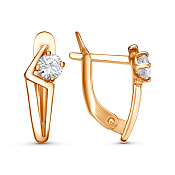 Серьги бижутерия с фианитами