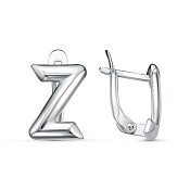 Серьги Z бижутерия
