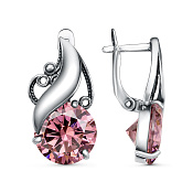 Серьги винтажные бижутерия с фианитами