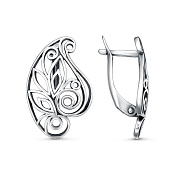 Серьги Листики бижутерия