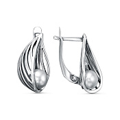 Серьги бижутерия с жемчугом