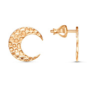 Серьги гвоздики Полумесяц бижутерия