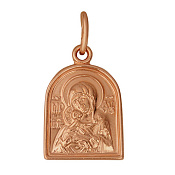Подвеска иконка Владимирская Божия Матерь бижутерия
