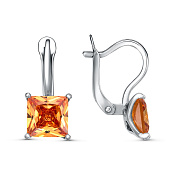 Серьги бижутерия с фианитами