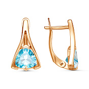 Серьги бижутерия с фианитами